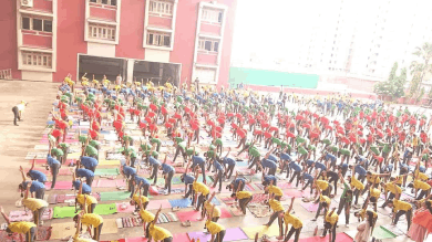 International Yoga Day - Ryan International School, Dumas